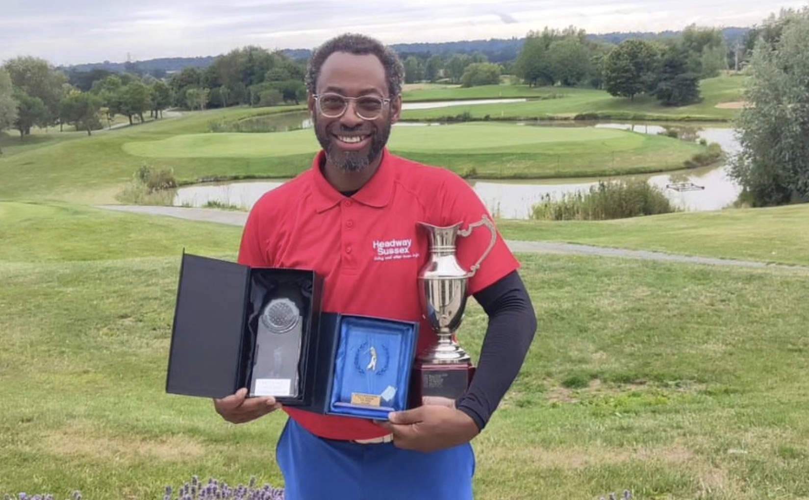 Anthony Roberts was the overall winner at the Golf Trust Open at The Shire