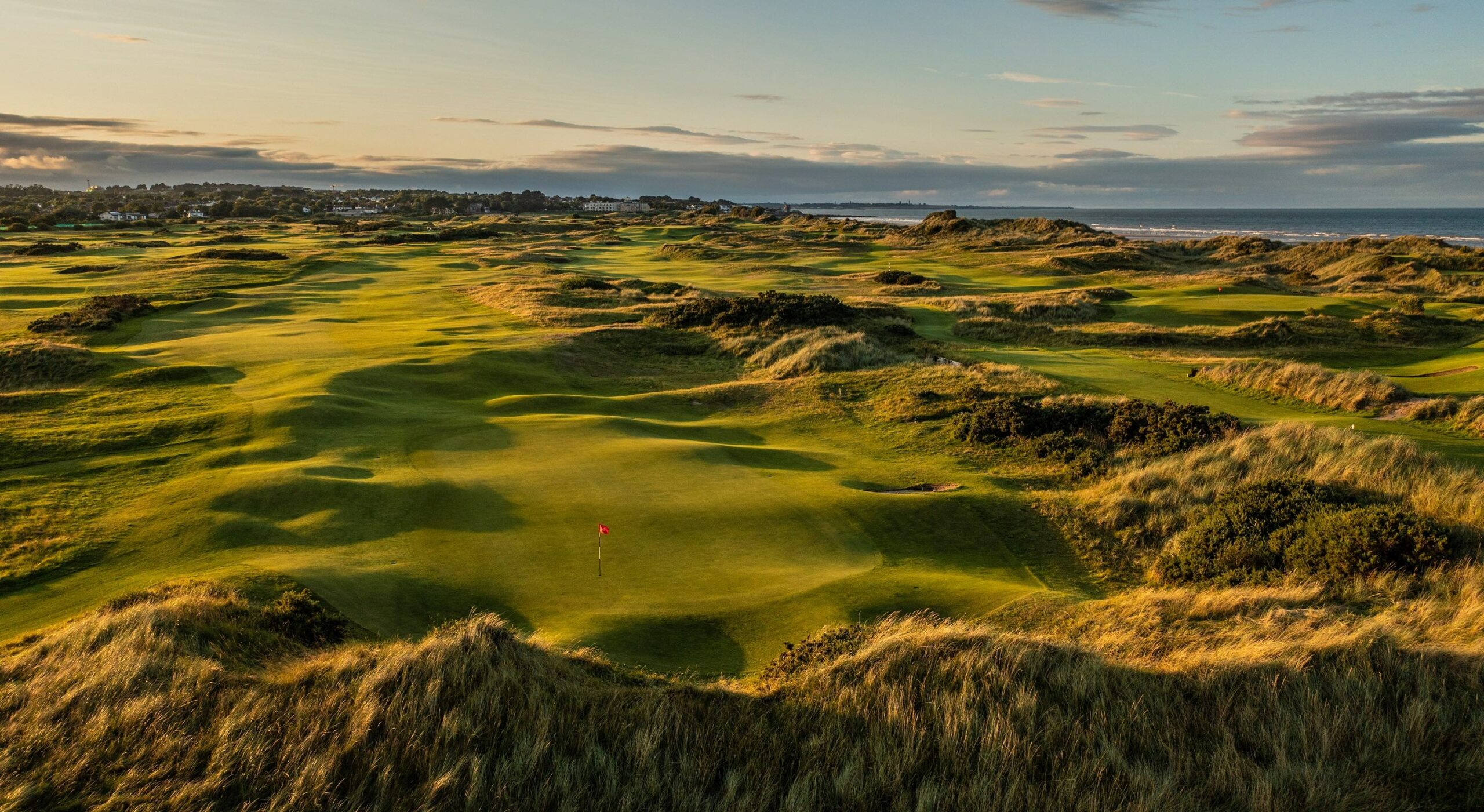 The 14th green on the rebranded Jameson Golf Links at Portmarnock Resort