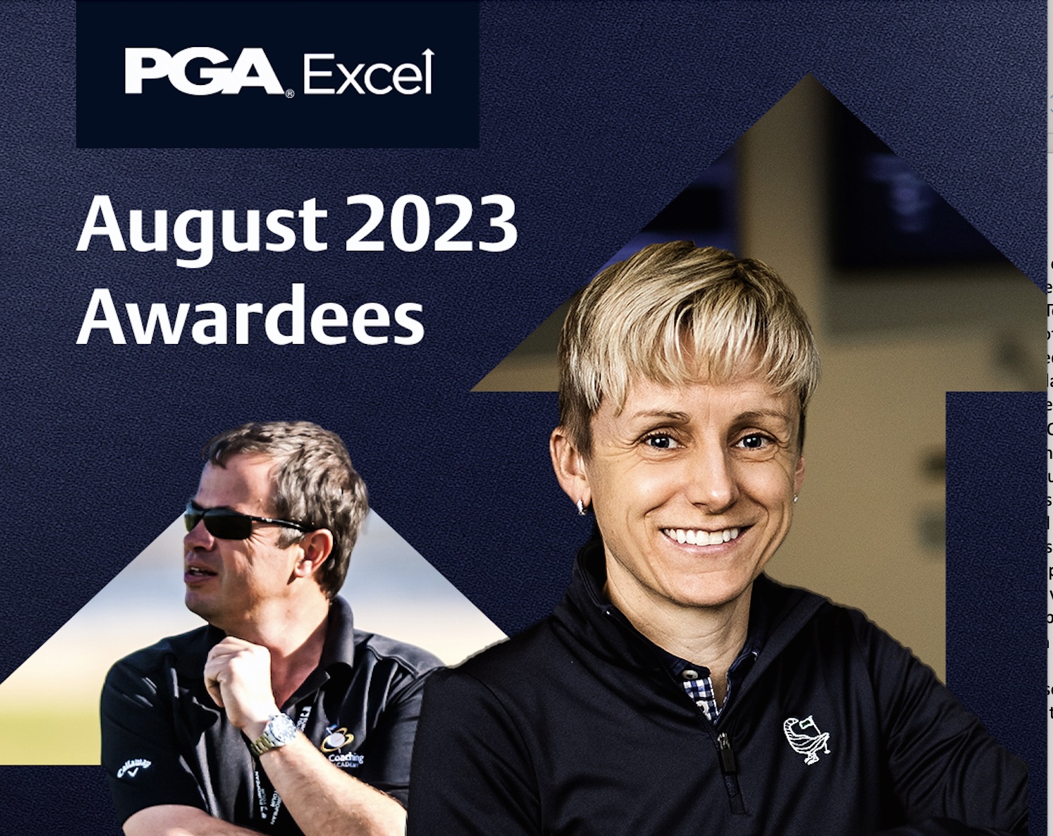 PGA Master Professional Coach Jonathan Wallett and Fellow PGA Professional Alex Mollin