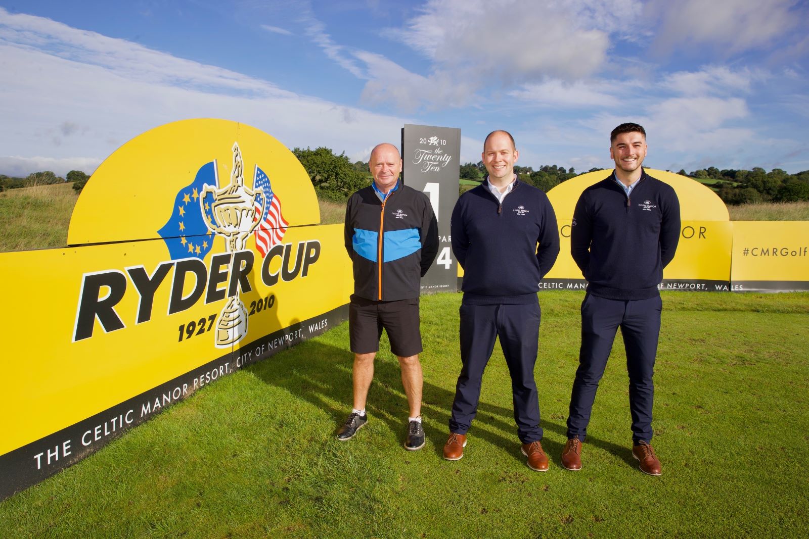 From left, Golf Services Associate Steve Morris, Head of Golf and Retail Brian Duncan, and Assistant Golf Manager Warren Carr will be assisting the Ryder Cup delivery in Rome   