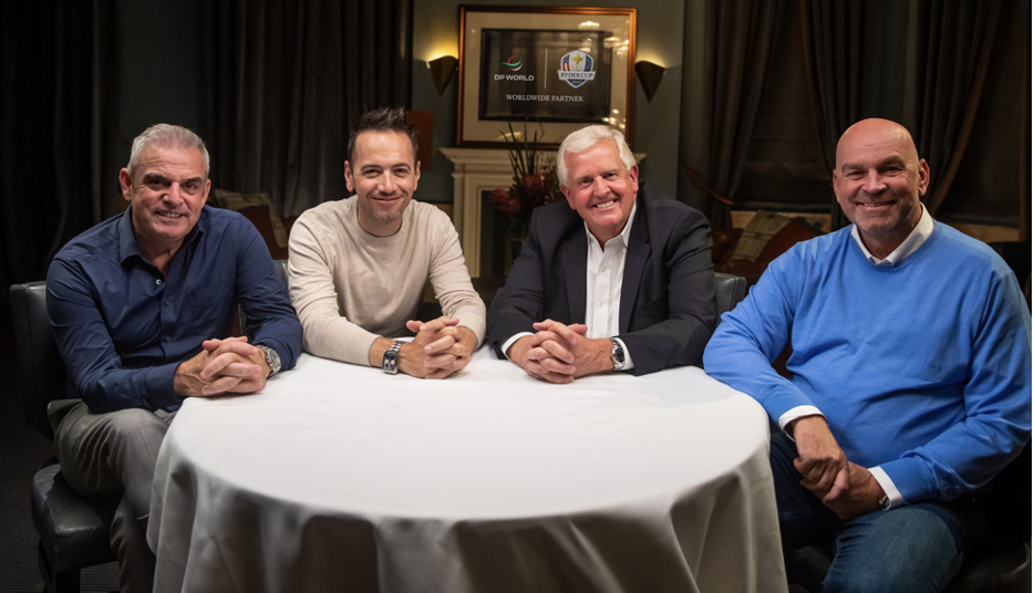 Paul McGinley, Thomas Bjorn and Colin Montgomerie share their Ryder Cup captains' stories over dinner with presenter Nick Dougherty in a special programme airing on Sky Sports Golf channel this week