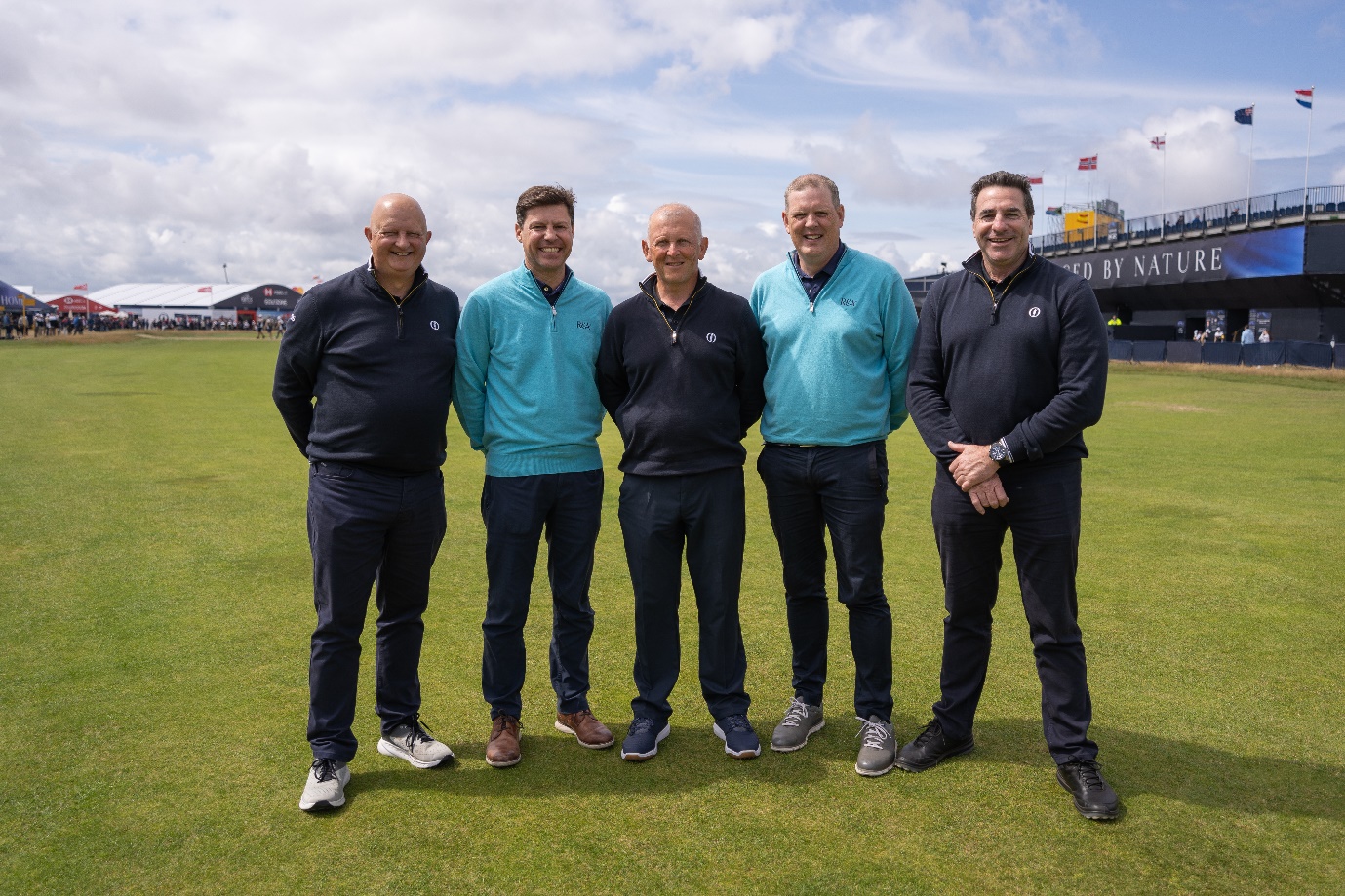 L-R: Paul Woodham – Head of Agronomy, Europe; Simon Watson – Senior Agronomist; Alistair Beggs – Head of Agronomy at The R&amp;A; Gordon Howat - Senior Agronomist; Chris Gray – Head of Sustainable Golf and Agronomy, Asia-Pacific