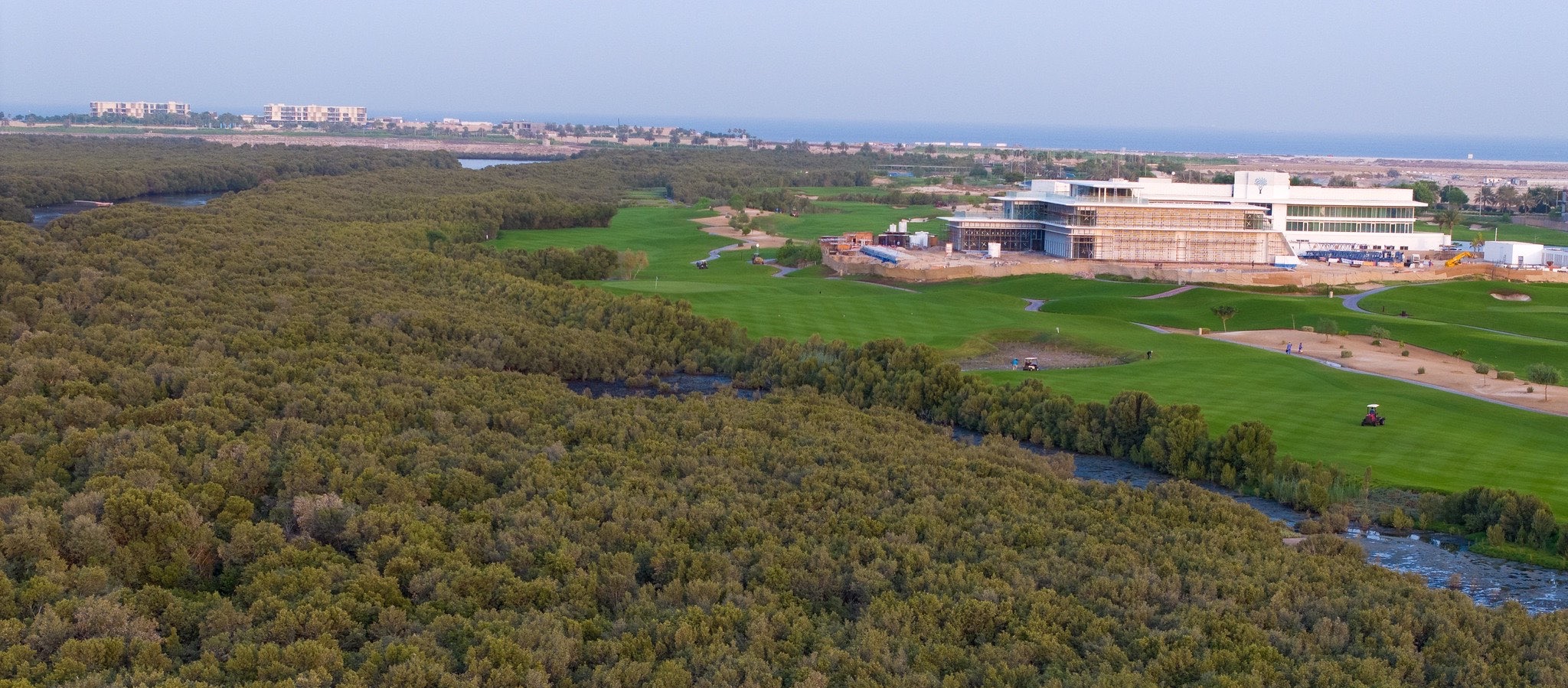 Al Zorah has pledged to plant a mangrove tree for every golfer who plays the course this year