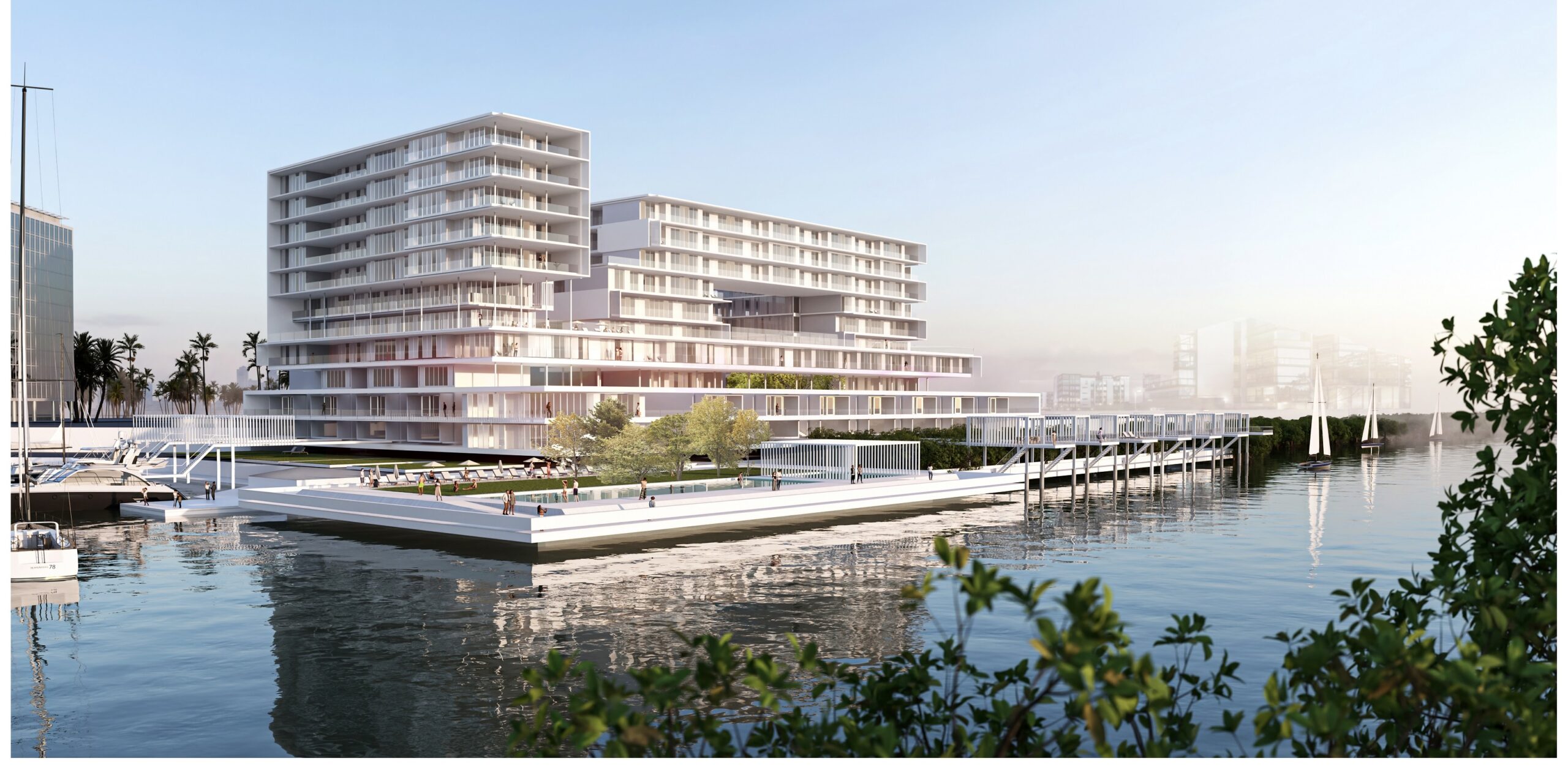 An artist's impression of the Gateway Porto Al Zorah residential development in Al Zorah City