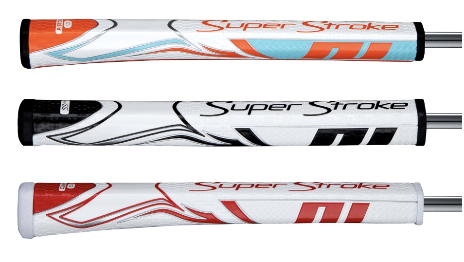 SuperStroke's Zenergy Pistol, SS2R and Claw 2.0 grips (top to bottom)