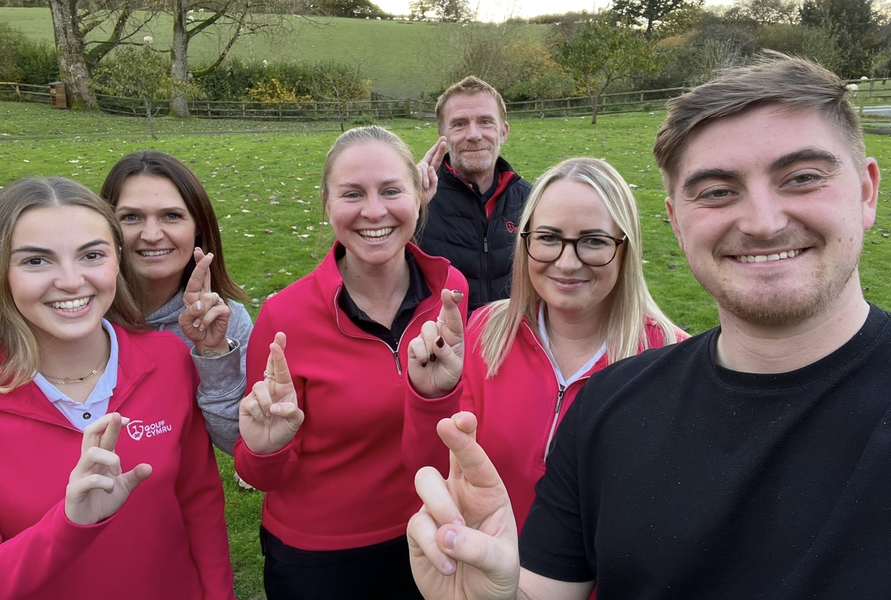 The team at Wales Golf show their thanks for the support it receives from Sport Wales via the National Lottery
