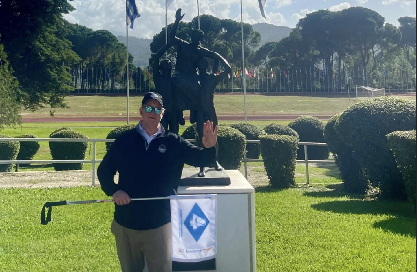 Nick Edmund is undertaking a fundraising walk from the site of the Ancient Olympic Games to Costa Navarino