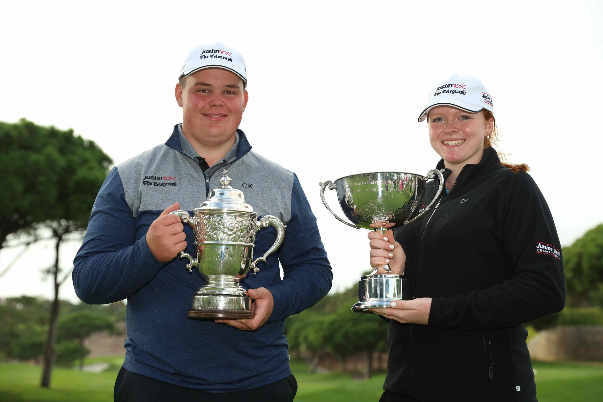 Annabel Peaford won the girls event at the Justin Rose Telegraph Junior Golf Championship, while Morton Bailey won the Boys' event
