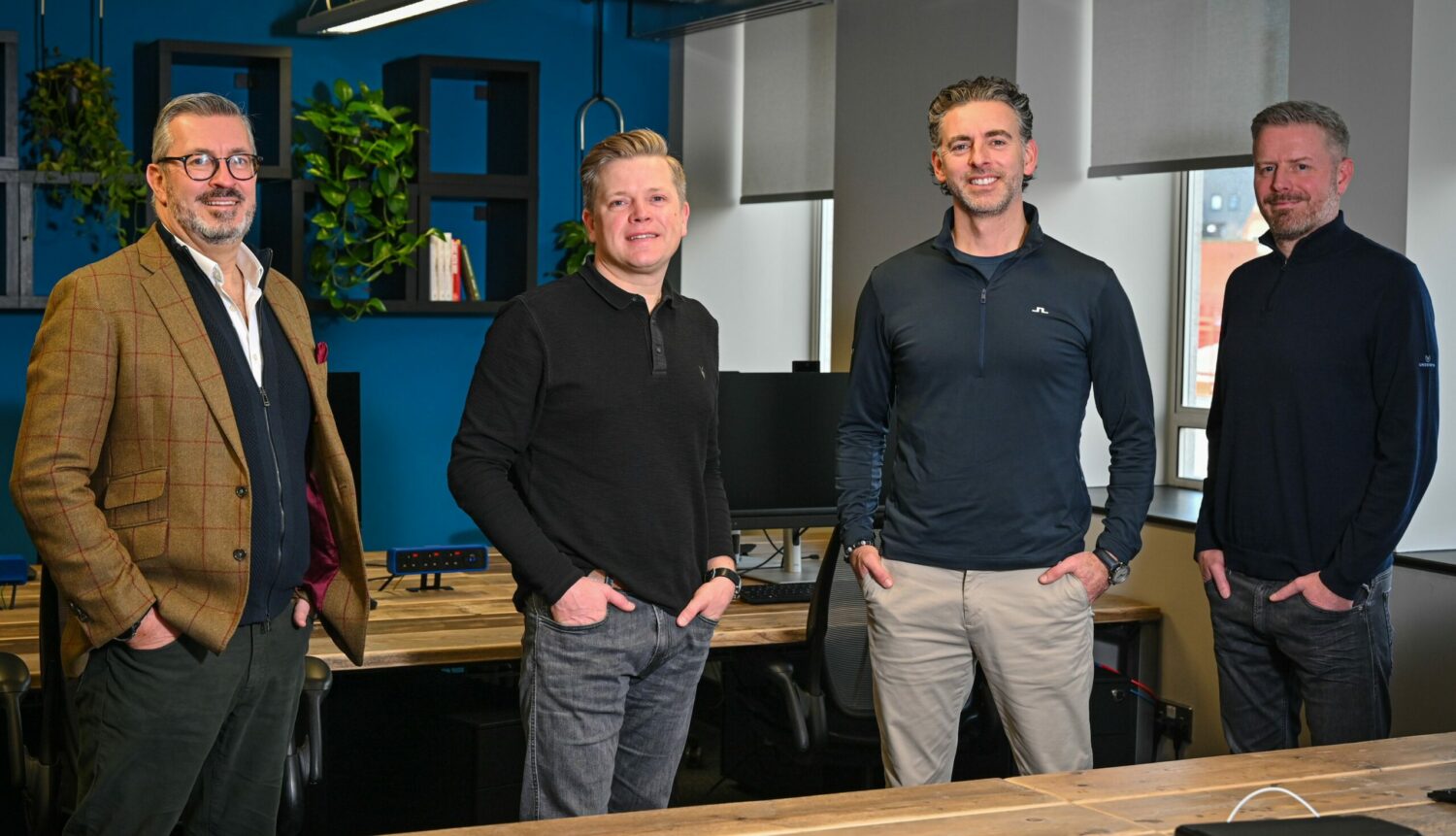 From left: Sean Jarvis, Stewart Clough, Greg Robertson and Matt Brown