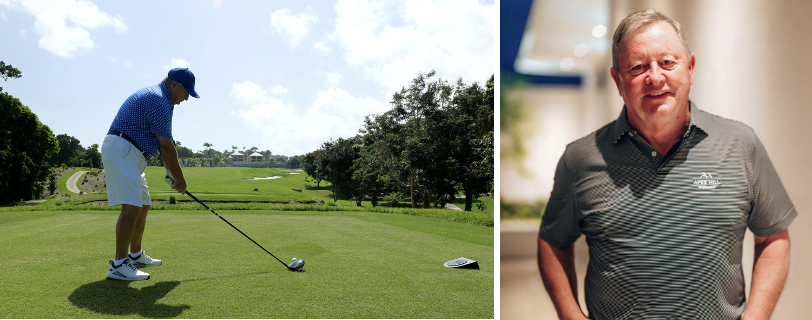 Ian Woosnam is a regular visitor to Apes Hill having bought a property in Barbados over 30 years ago