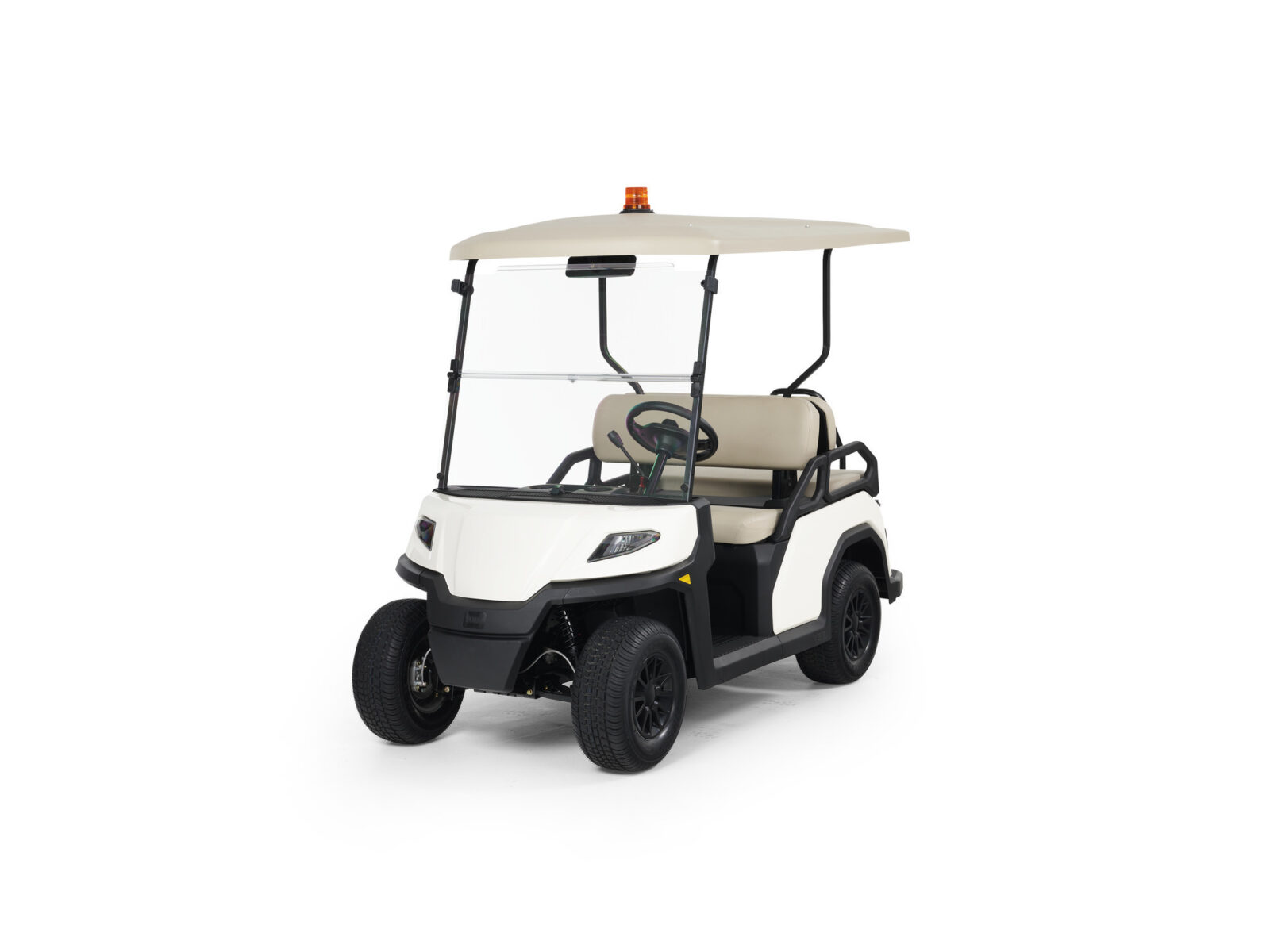 The Toro Vista boasts spacious seating for four (pictured), six or eight passengers, as well as ample storage.