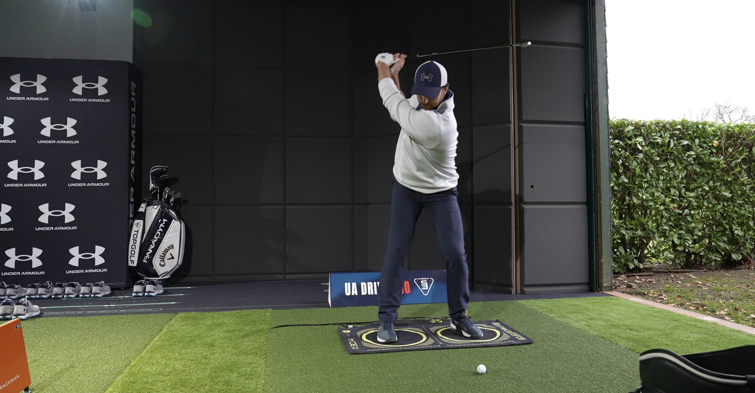 Under Armour has set up a footwear optimisation programme at Stoke Park's BiomecaSwing Studio