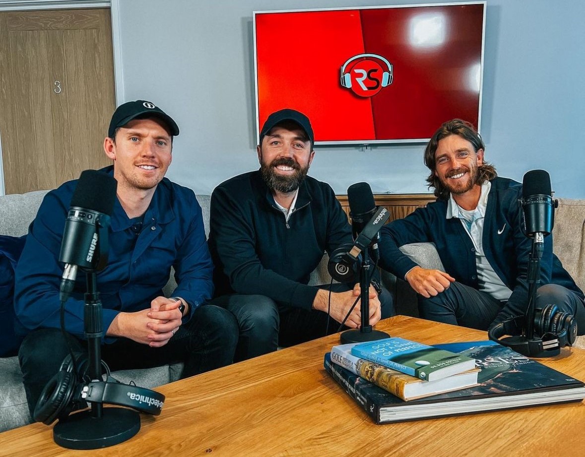 Guy Charnock, Rick Shiels and podcast guest Tommy Fleetwood