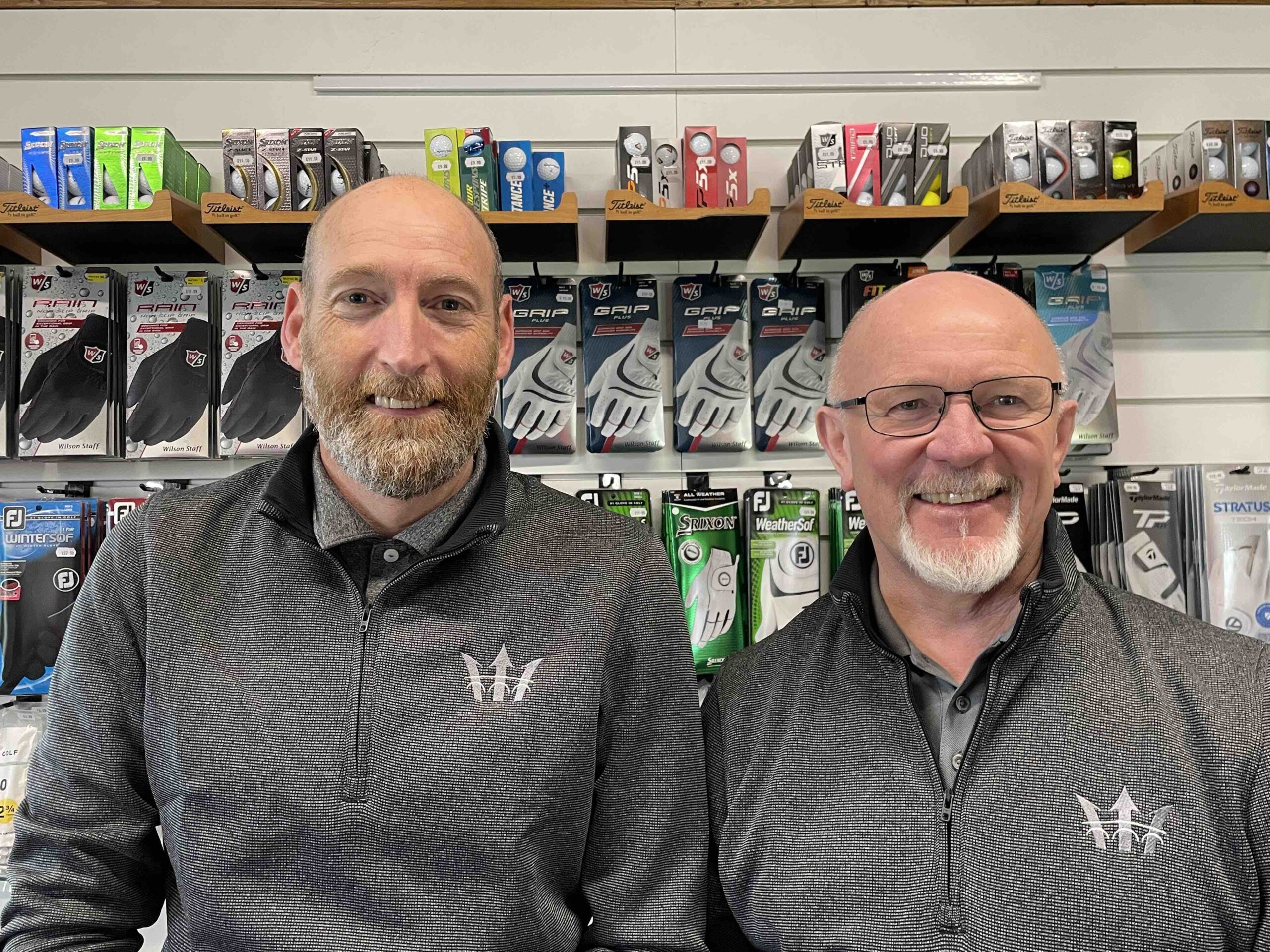 Kirkby Lonsdale Golf Club's two new PGA professionals Andy Duncan (left) and Steve Whiteside