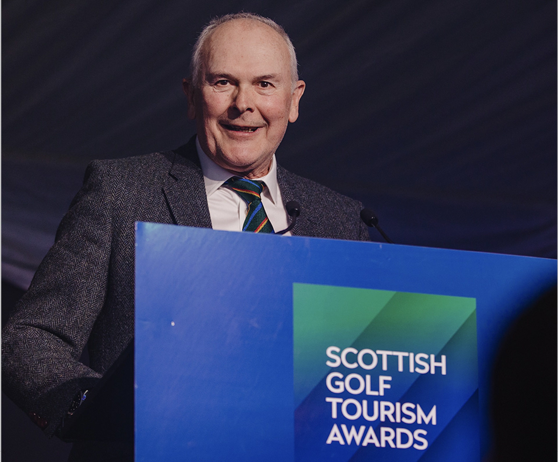 Gary Wilkinson, former Chairman of the Scottish Inbound Golf Tour Operators Association, received a special recognition award for his contributions to the golf industry