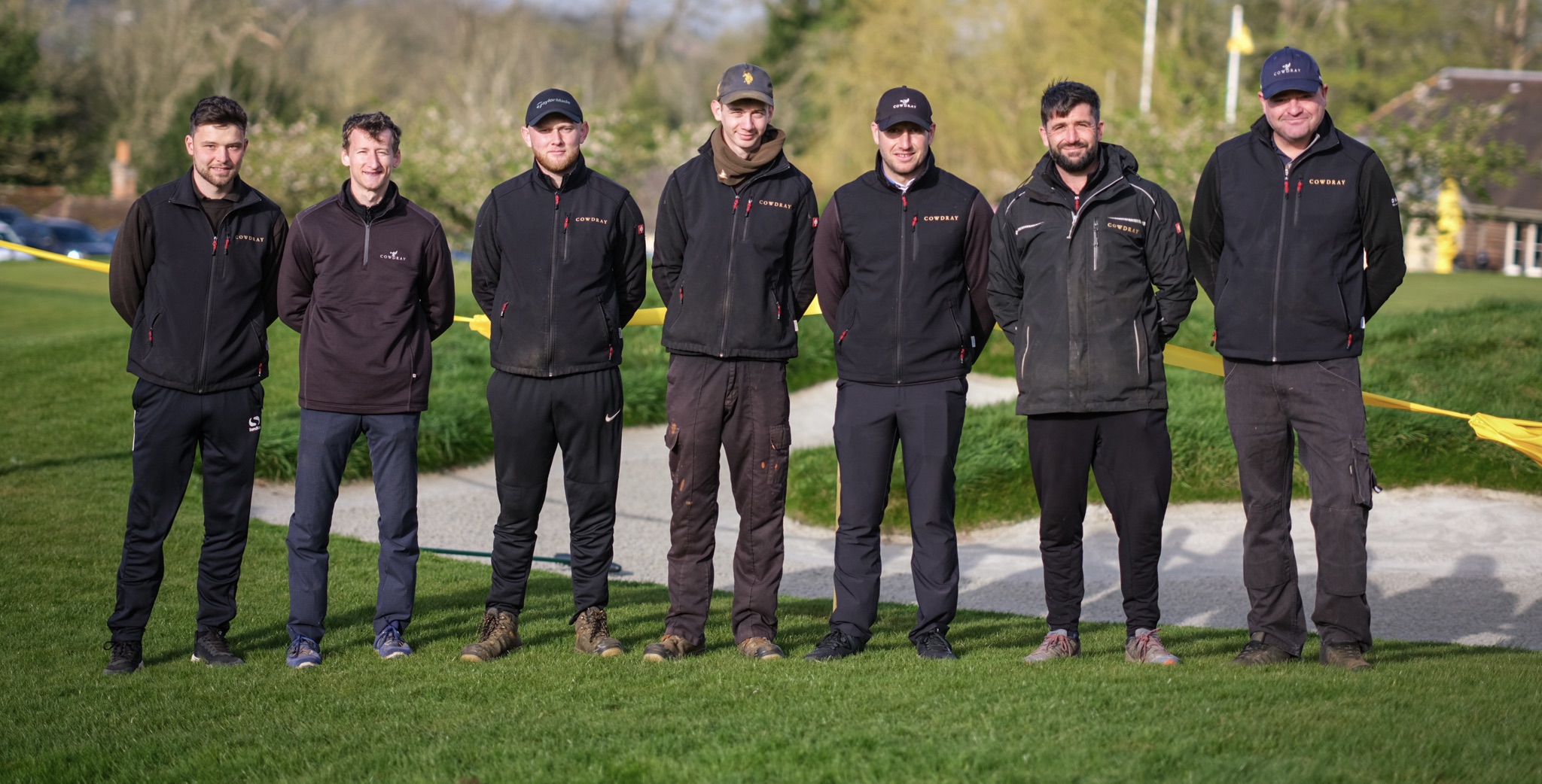 Cowdray Park's greenkeeping team led by course manager Jonathan Smith
