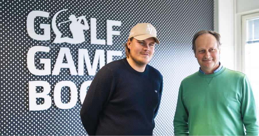 Sami Välimäki with Golf GameBook CEO Mikko Manerus