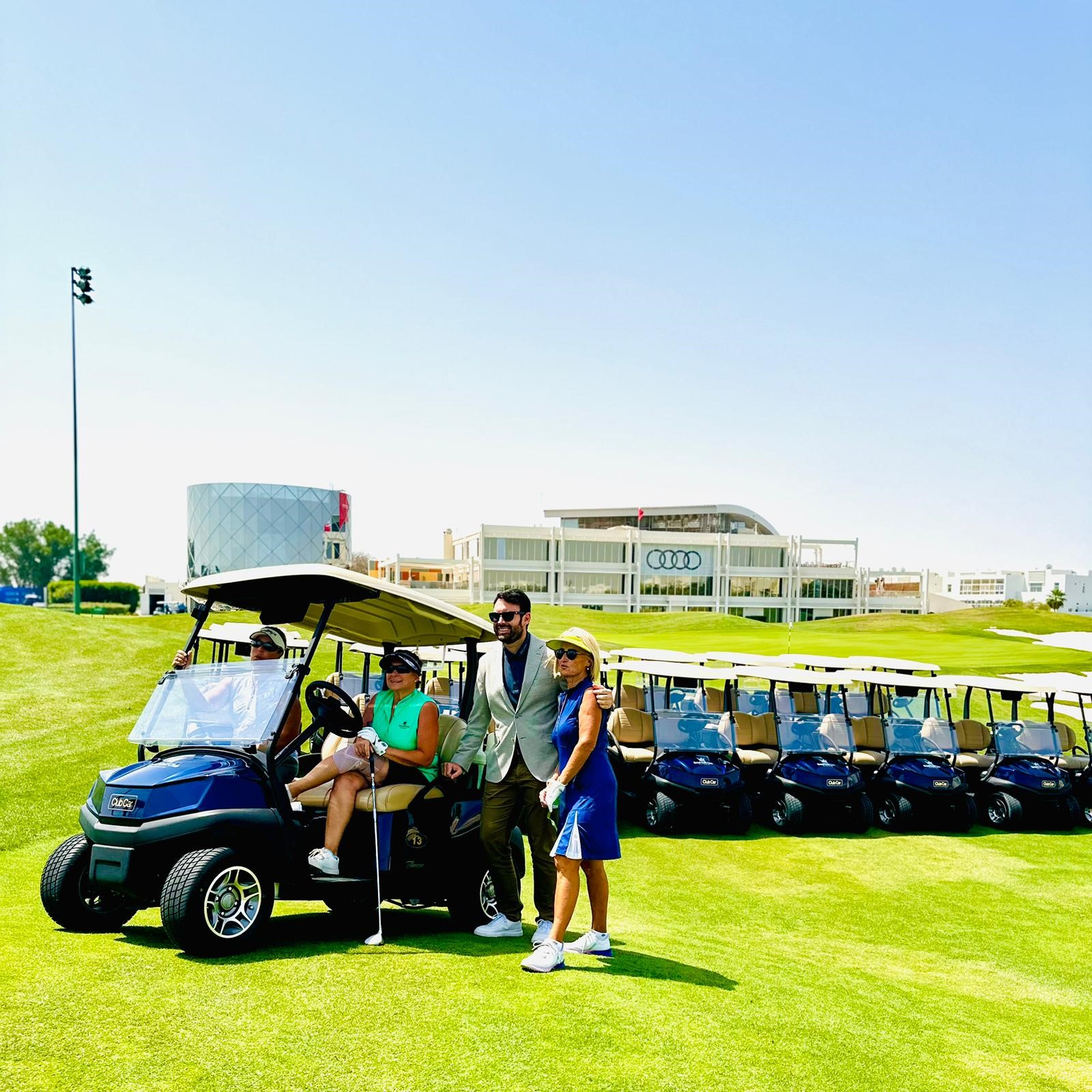 The new Club Car Tempo fleet at Royal Golf Club Bahrain