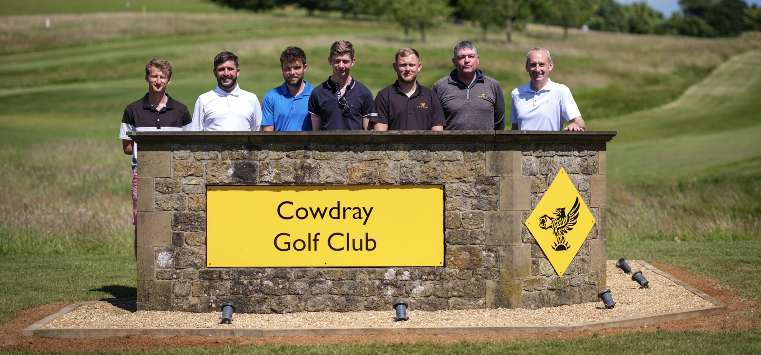Cowdray Golf Club staff at the official opening of the new par-3 course