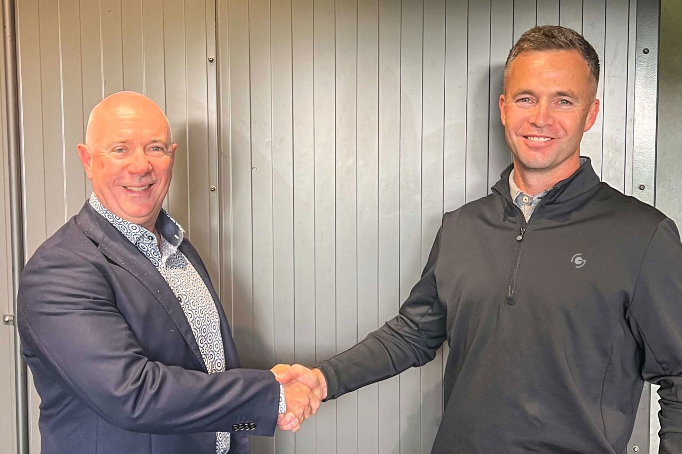 PGA of New Zealand Chairman Phil Ellison with Golf Genius Country Manager for New Zealand, Craig Palmer.