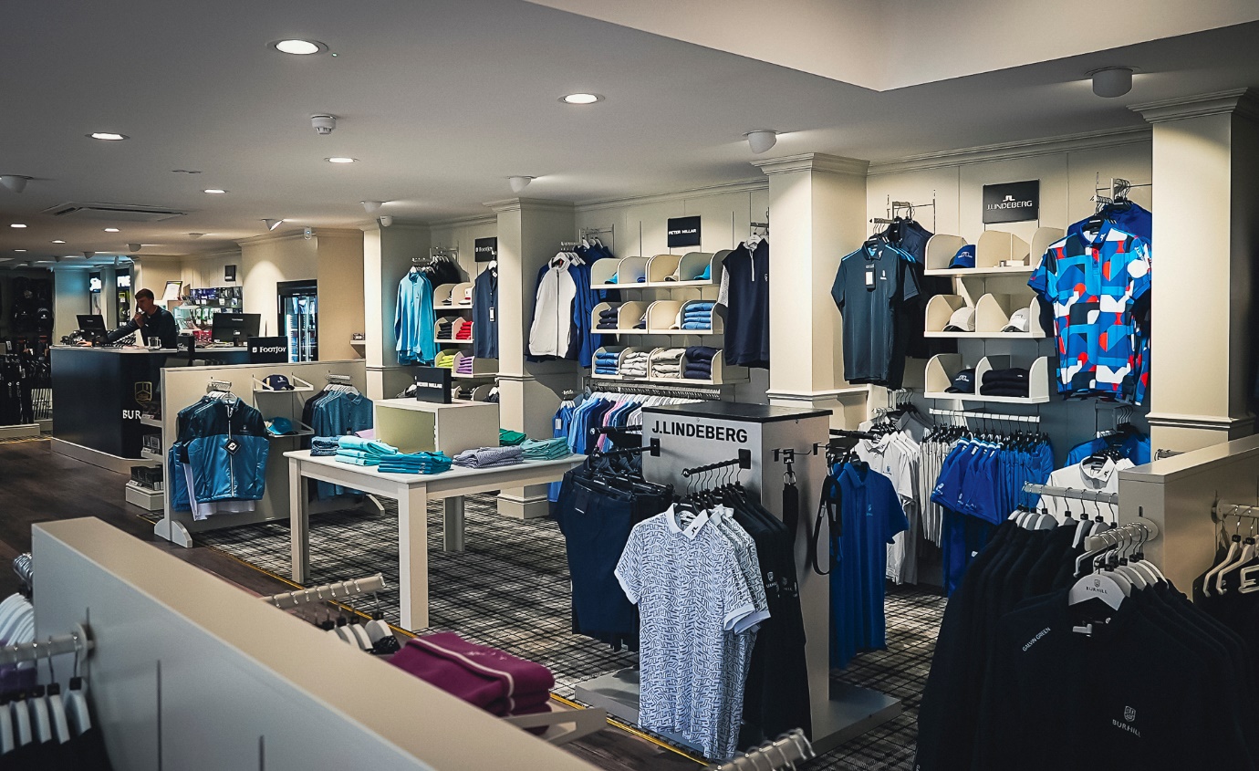 The pro shop at Burhill Gol Club was refurbished in March last year