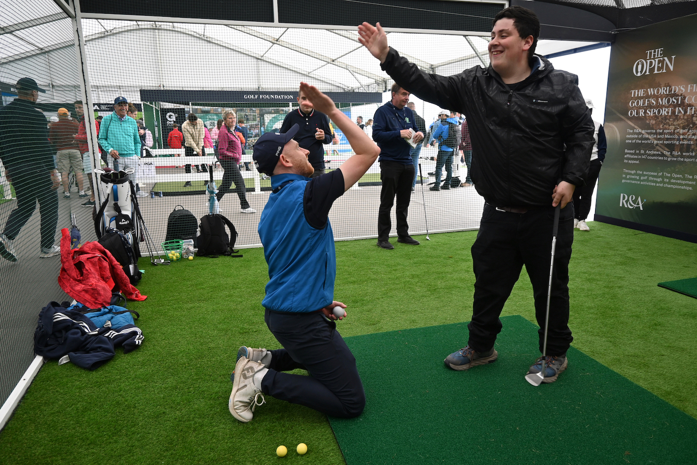 High-5s were regular in the EDGA sessions at The R&A Swingzone