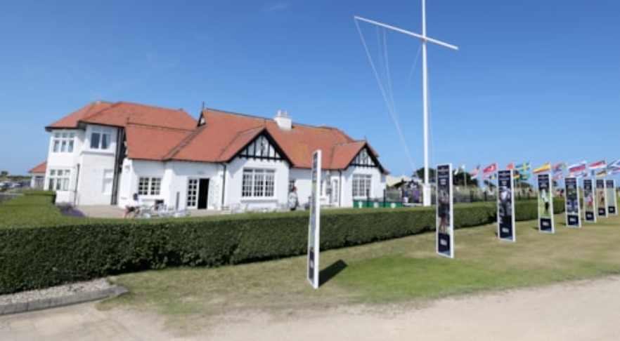 The clubhouse at Portmarnock Golf Club pictured during the Women's Amateur (Photo: The R&A)
