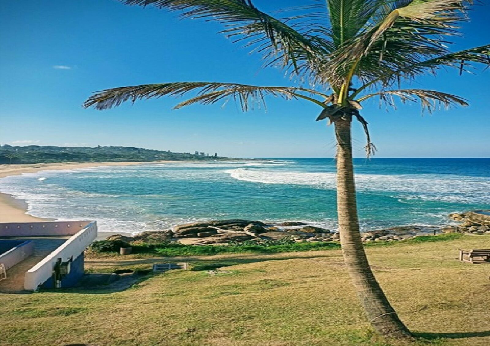 A mid-winter day in KZN – the north beach at Southbroom