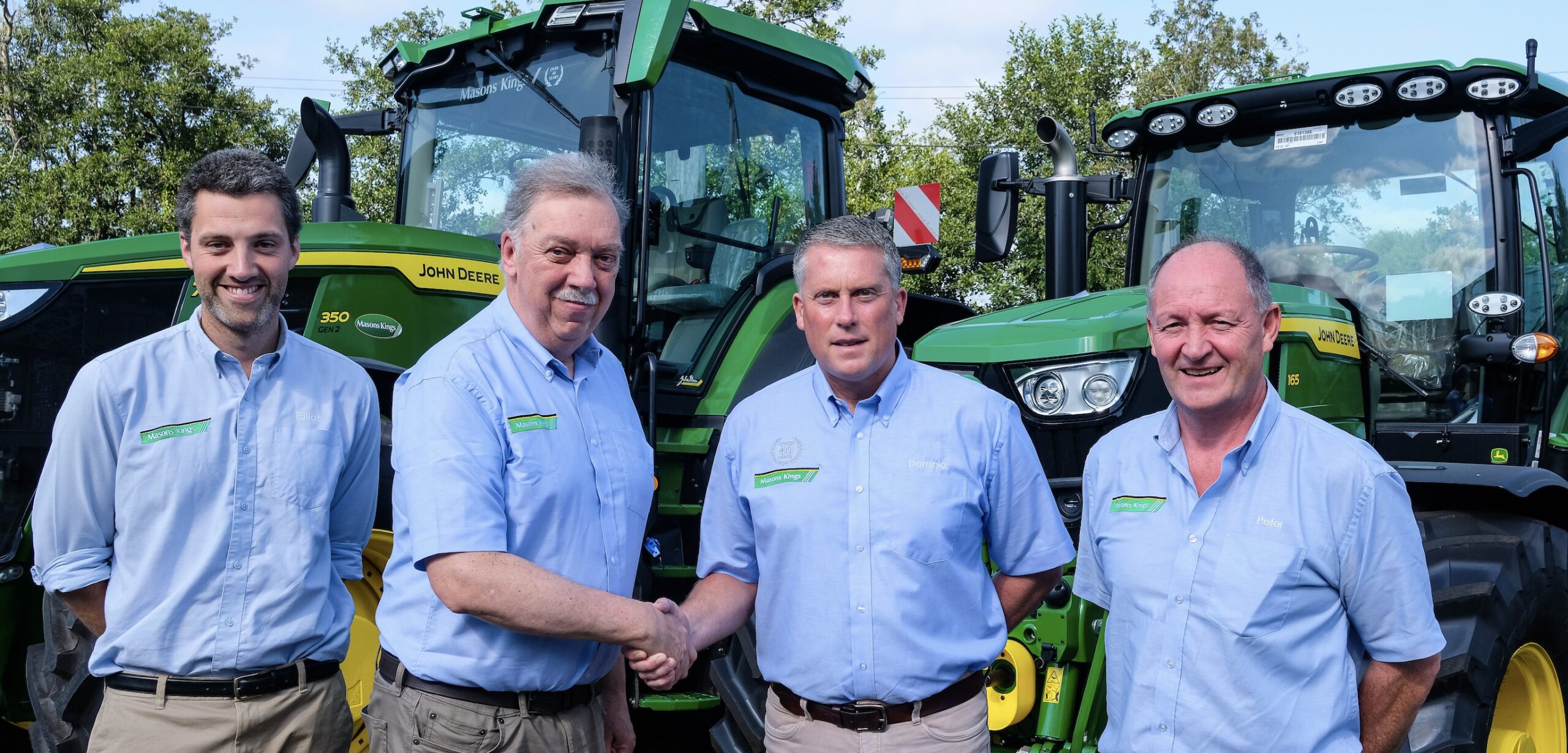 (l-r): Elliot Prior (Turf Business Manager), Roger Prior (Director), Dominic Burt (General Manager) and Peter Endacott (Agricultural Sales Consultant)