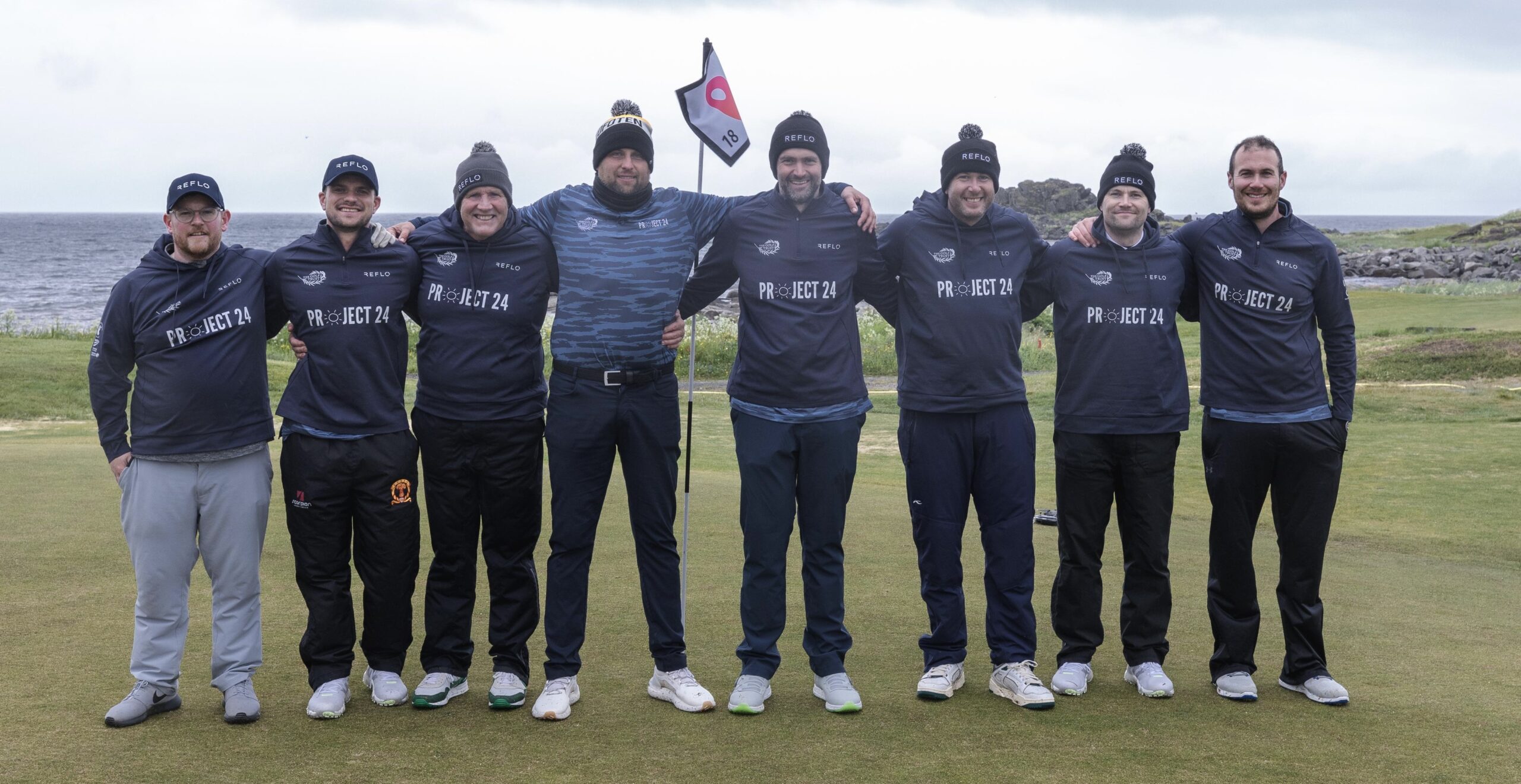 The Project 24 team at Loftoten Links in Norway