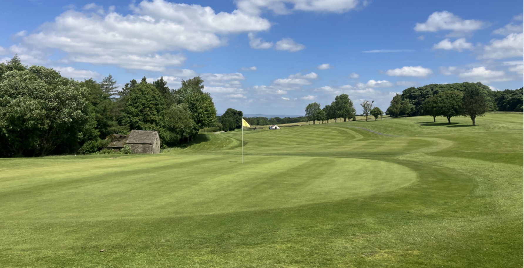 The greens at Shrligley Hall are treated with Mansfield Sand’s MM35 Golf and sand compost mix