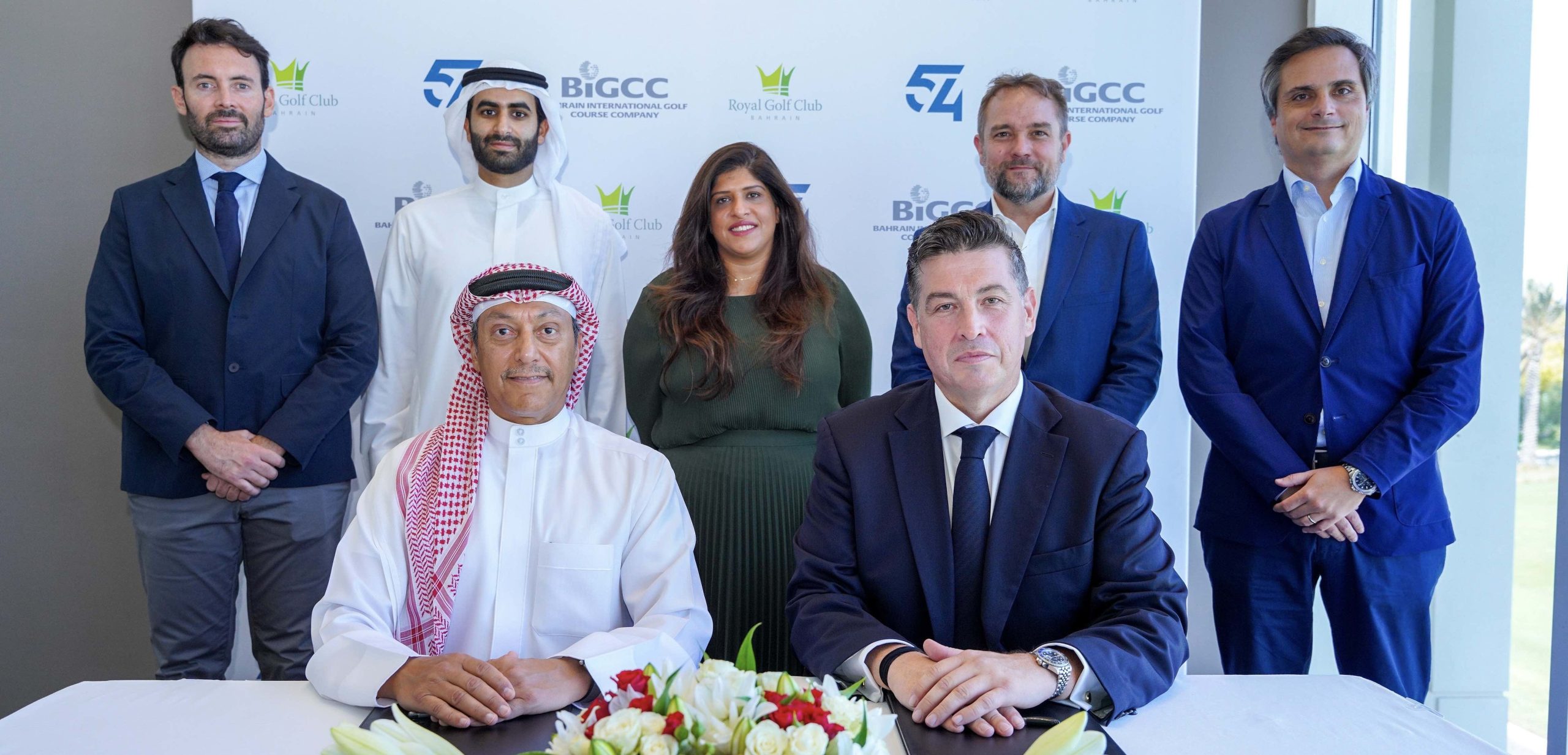 Captain Waleed Al-Alawi, Chairman of BIGCC with Jed Moore, CEO of 54