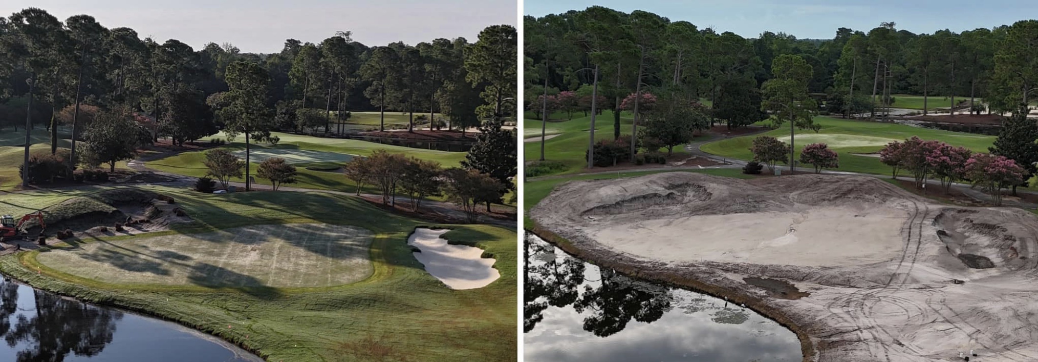 Kings North's greens have all been restored to their original size and in some cases expanded