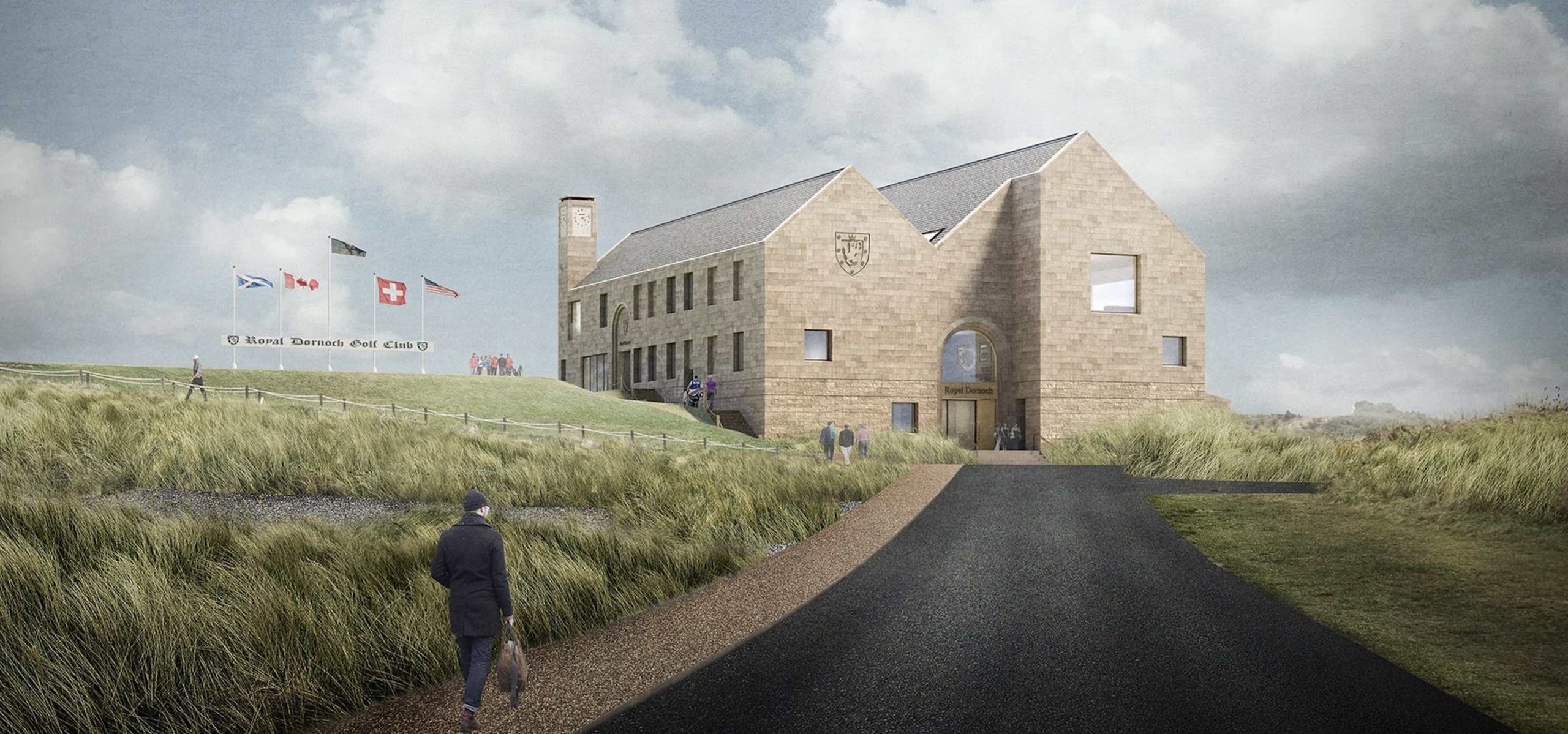 An artist's impression of the new clubhouse