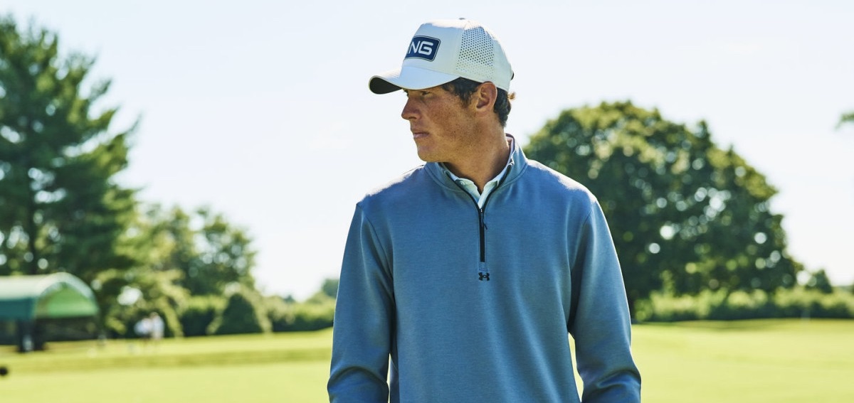 UA Athlete Christo Lamprecht in the UA Drive Midlayer Pullover