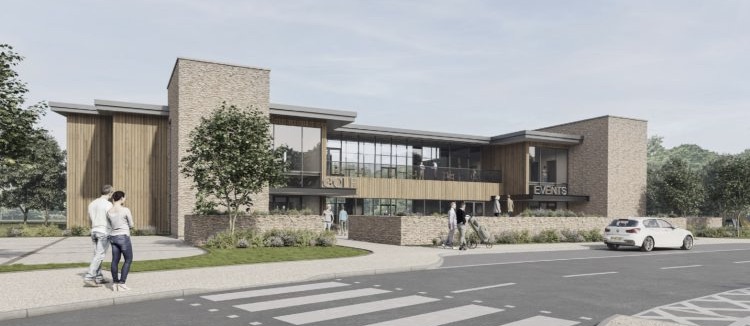 An artist's impression of the new clubhouse planned for Kirkby Valley