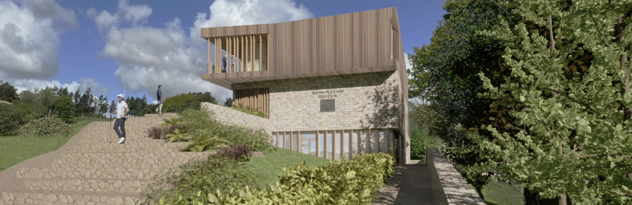 An artist's impression of the new clubhouse planned for Bolton Old Links