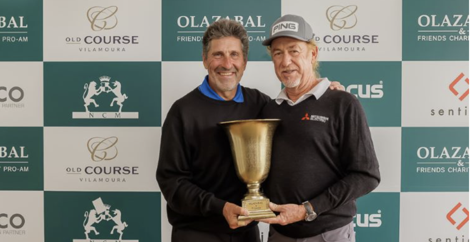 Jose Maria Olazábal and Miguel Ángel Jiménez celebrating another successful edition of the Olazabal and Friends Charity Pro-Am