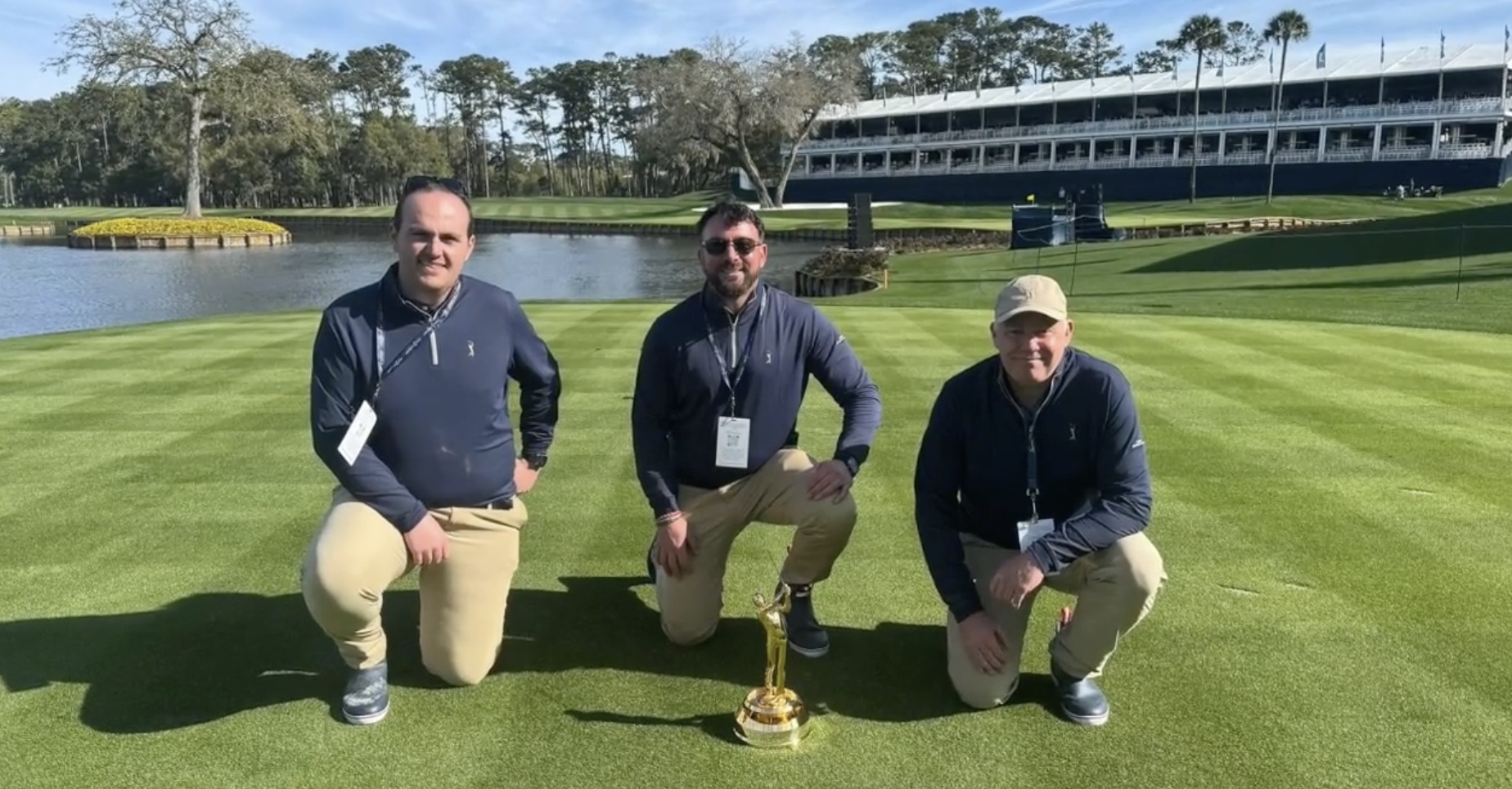 Some of the BIGGA team that were invited to work at this year's PLAYERS Championship 
