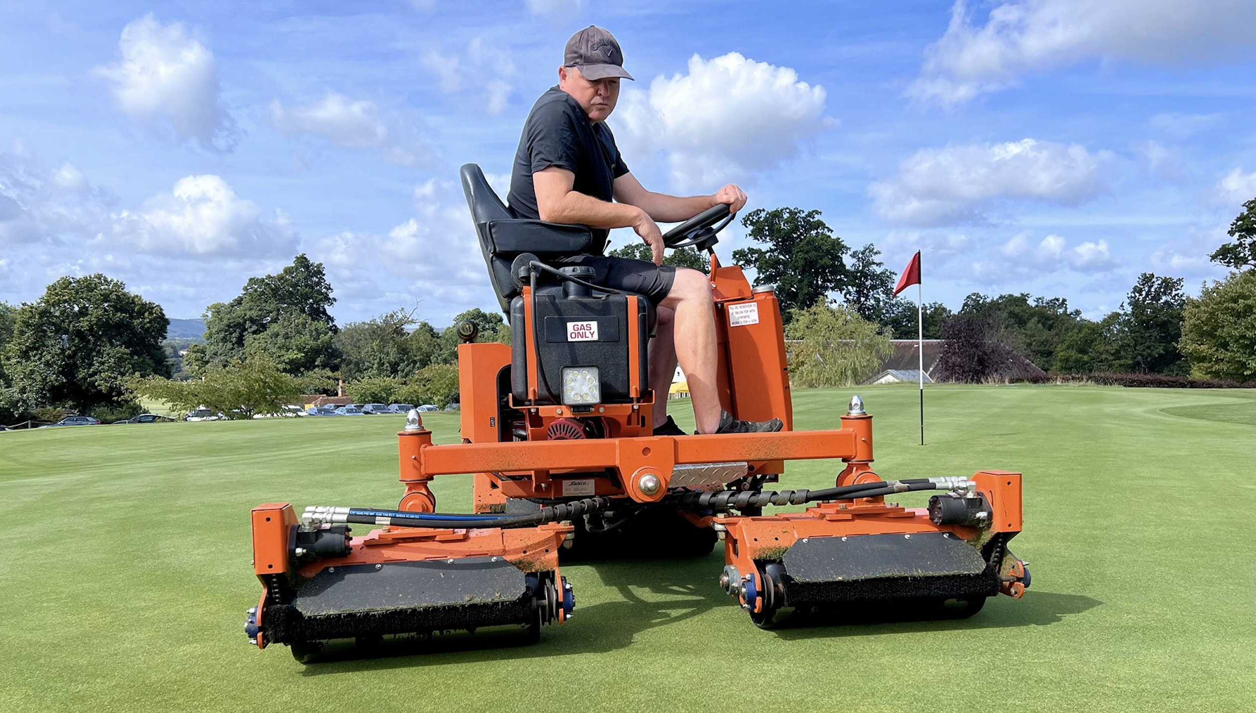 The Salsco HPIII roller in action at Cowdray Park