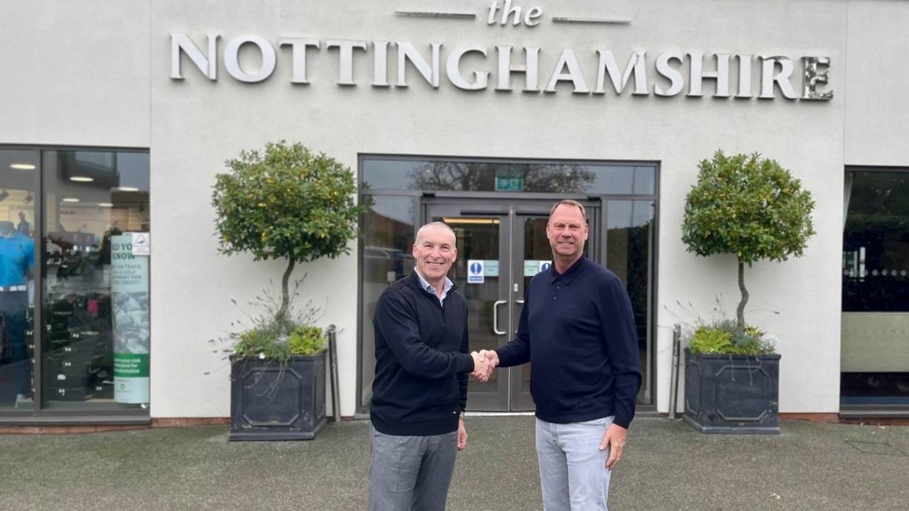 The Club Company's CEO Richard Calvert with The Nottinghamshire's former owner Alan Hardy