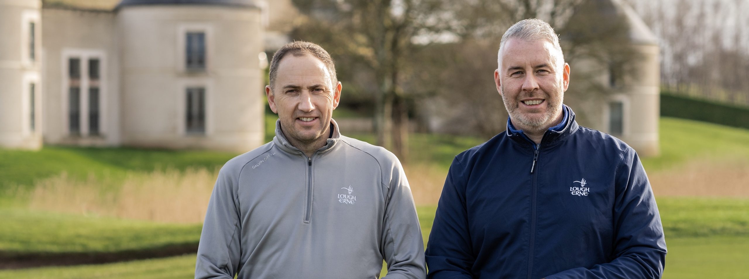 (L-R) Lough Erne's Golf Courses’ Superintendent Sean Reilly and Barry McCauley, the resort's newly promoted Director of Golf