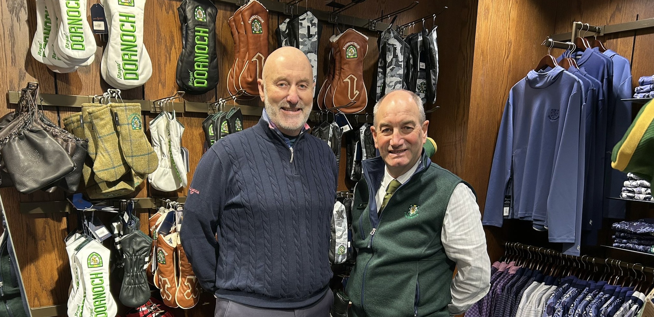 Caption Royal Dornoch captain Gary Bethune (left) and general manager Neil Hampton will be part of the Highland Golf Links group promoting the region at the PGA Show in Florida