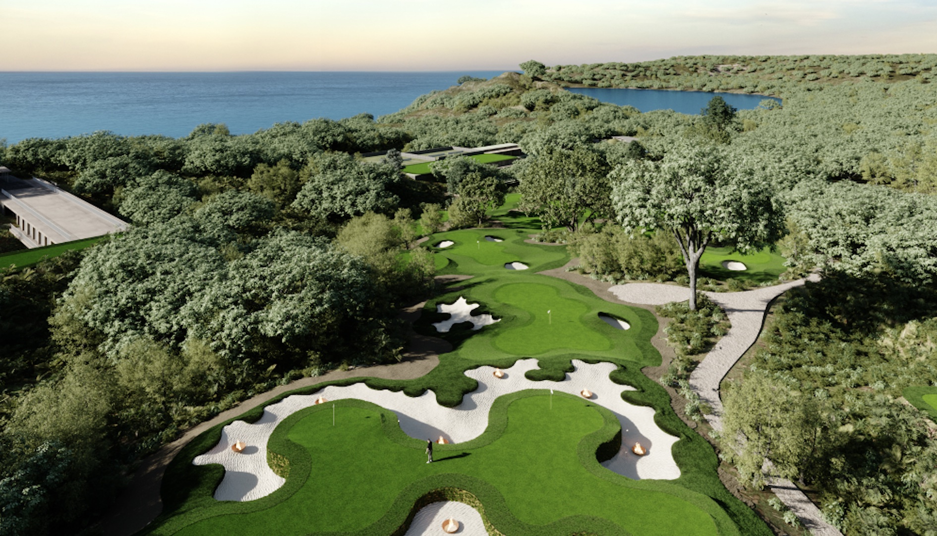 The 9-hole course at the St. Regis Papagayo Resort will be designed to enable golfers to commune with nature
