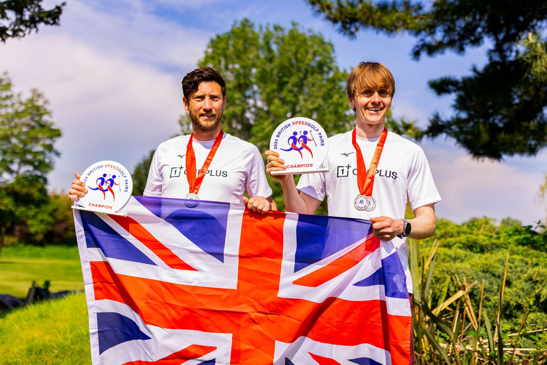 British Speedgolf Pairs Championships 2024 winners Luke Bone and Luke Willett