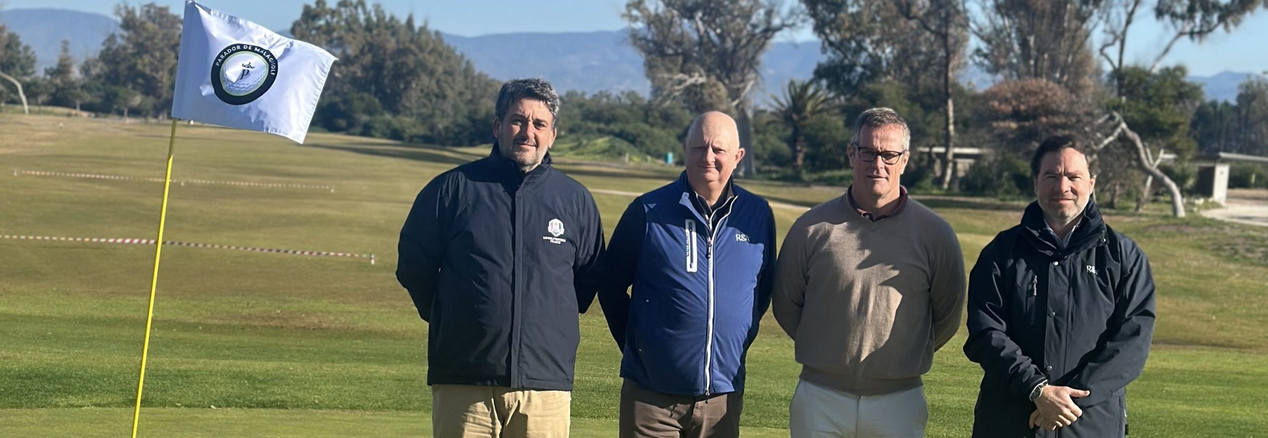(l-r) Santiago Urquijo Ruiz-Giménez (AECG); Paul Woodham (The R&A); Carlos Pitarch (AECG); Luis Cornejo (The R&A)