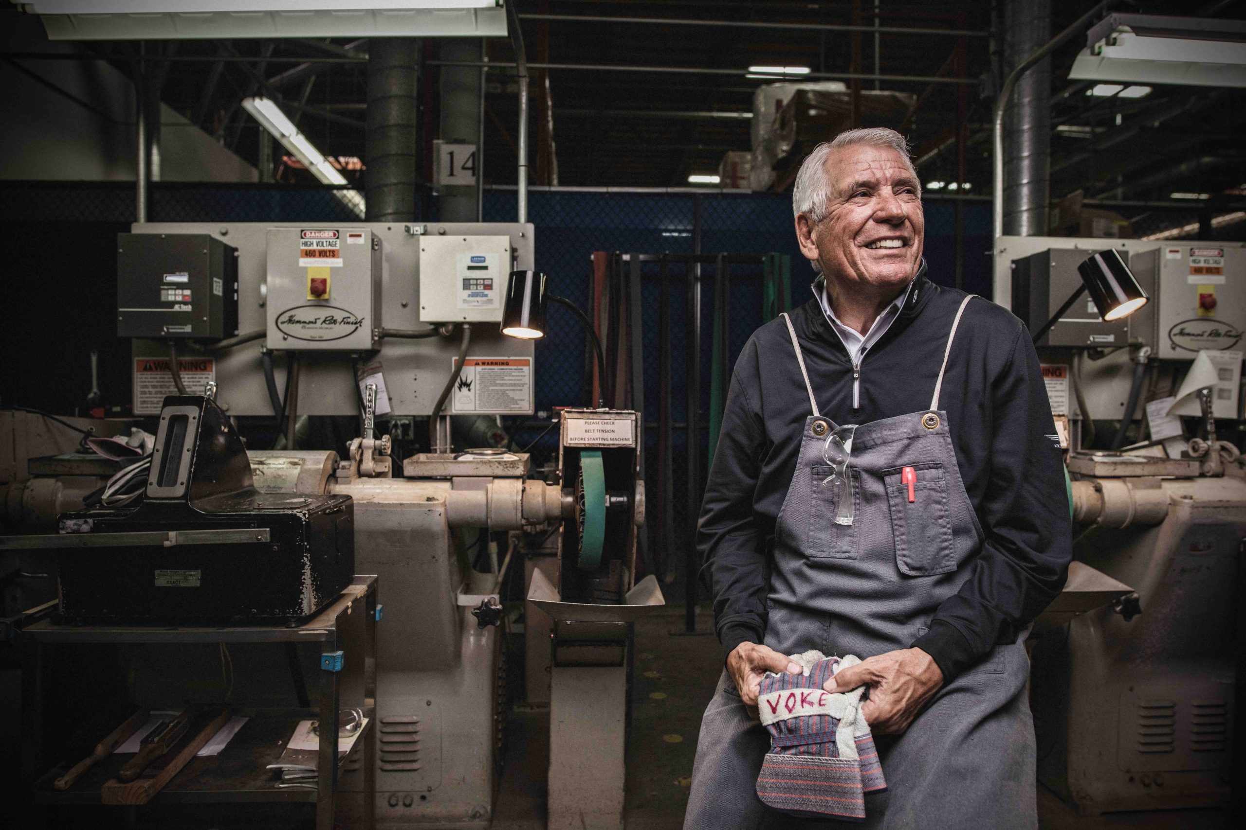 Master wedge designer Bob Vokey in his workshop