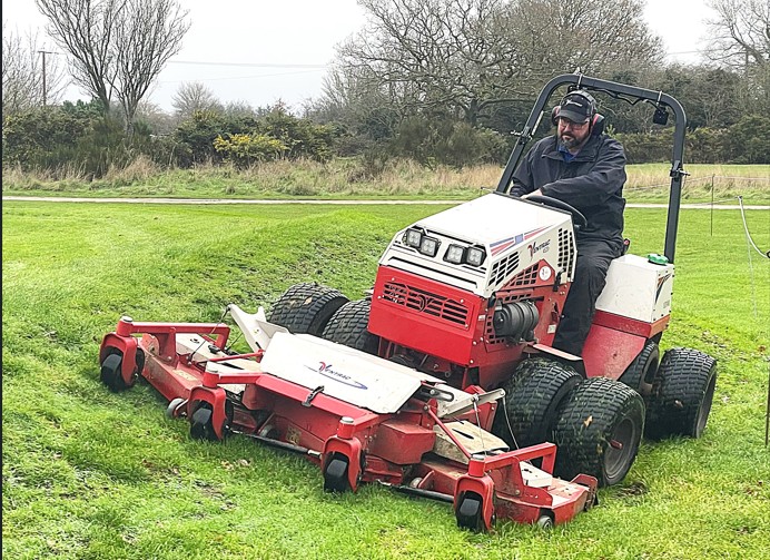 The Ventrac 4520 and Contour deck has replaced a rotary triple with the added advantage that it cuts all-year round
