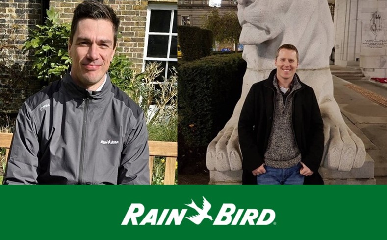 Eric Ableitner, Regional Sales Manager North and Central Europe (right) with Christopher Miles, Golf Sales Specialist, Rain Bird Golf