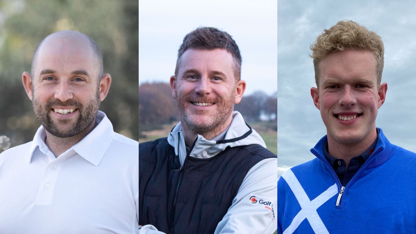 Golf Genius Sales & Support Managers Tim Baker (UK), Ryan Bell (EMEA) and Fergus Montgomerie (UK)